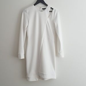 Ivory/Off White mini dress with cutout